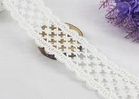 Vintage Delicate Crochet Floral Lace Trim 100 % Cotton For Bridal Veil / Baby's Shirt