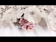 Гипюр шнурует отделку шнурка вышивки волокна молока полиэстера отделки