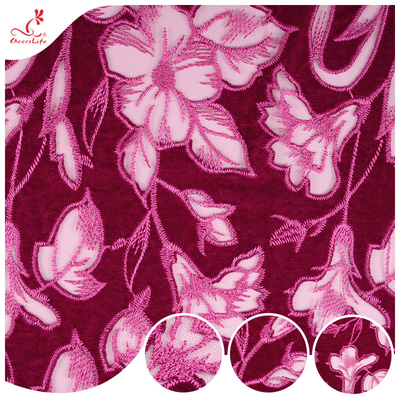 135cm Polyester Water Soluble Lace Guipure Embroidery Lace Trim Fabric